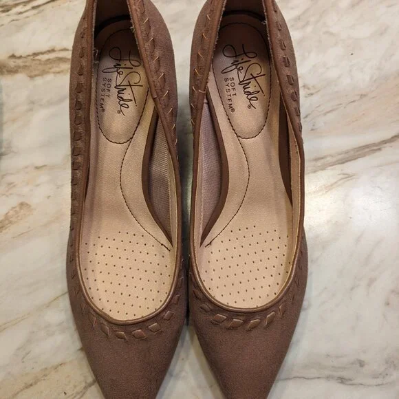 LifeStride Soft System Flex Sole Heels Size 7.5 - Picture 6 of 12